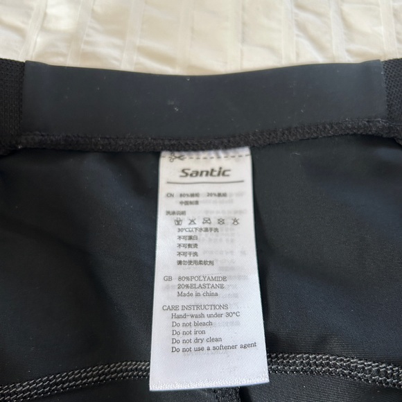 SANTIC NWOT Black Padded Cycling Shorts Men's Size 3XL - Picture 8 of 9